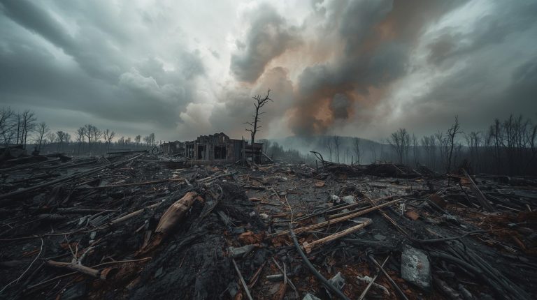 create a image of environment disaster