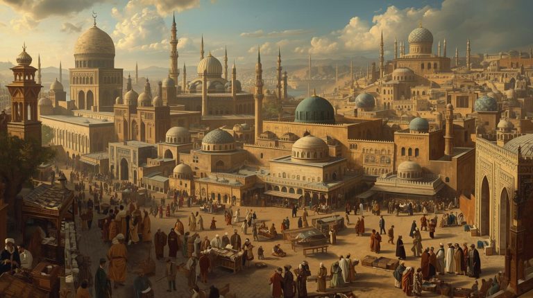 create a image of history of islam