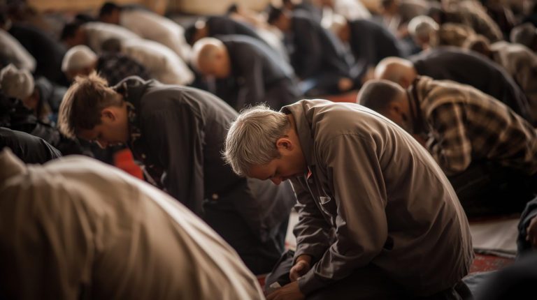 create a image of praying in islam