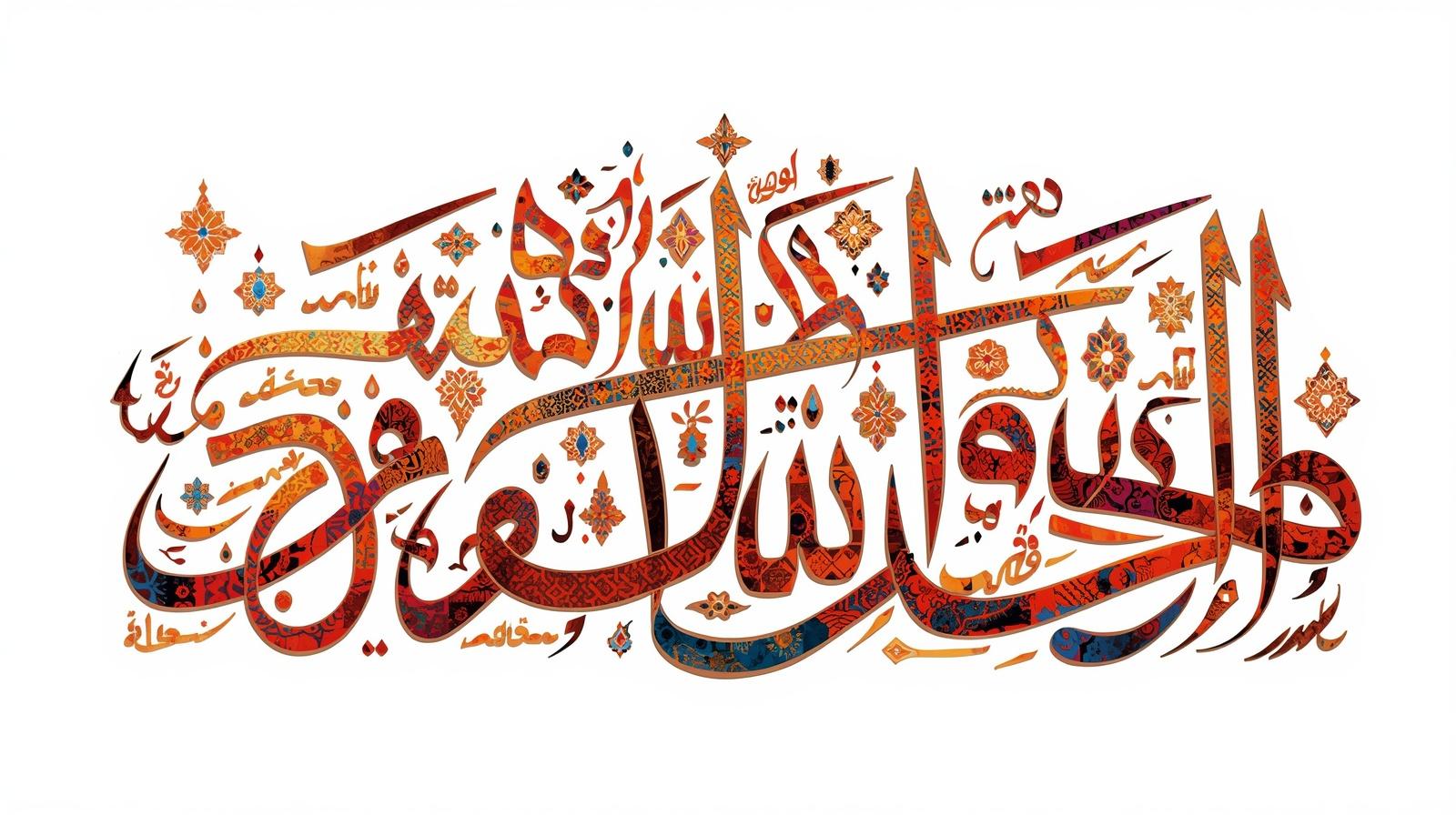 create a image of in arabic Allah is the greatest
